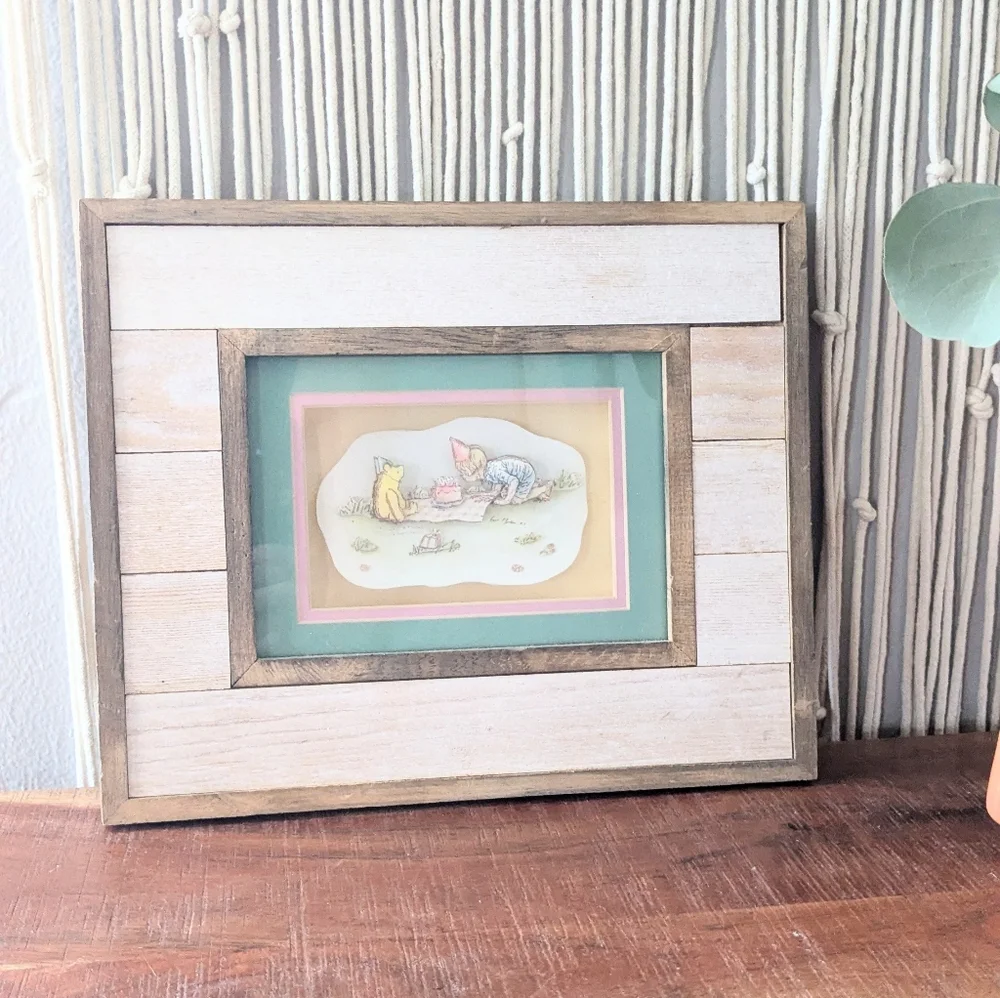 Classic Winnie the Pooh Framed Shadow Box Wall Art
